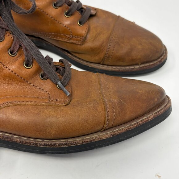 Thursday Boot Company men's Captain leather ankle boots 8D brandy brown lace up - Picture 5 of 12